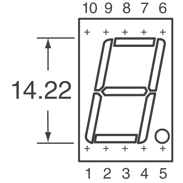 SC56-11EWA Kingbright  Modules d'affichage - Caractères et chiffres à LED